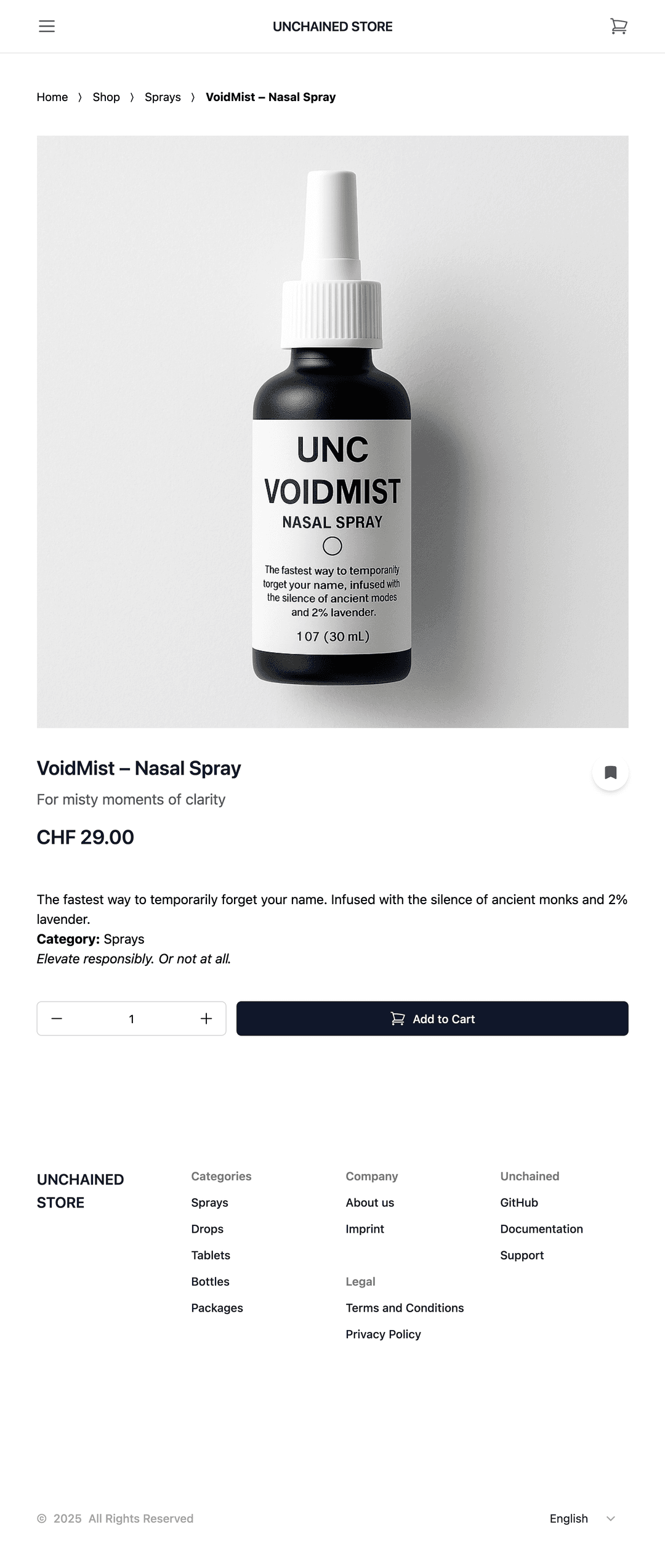 Product Page