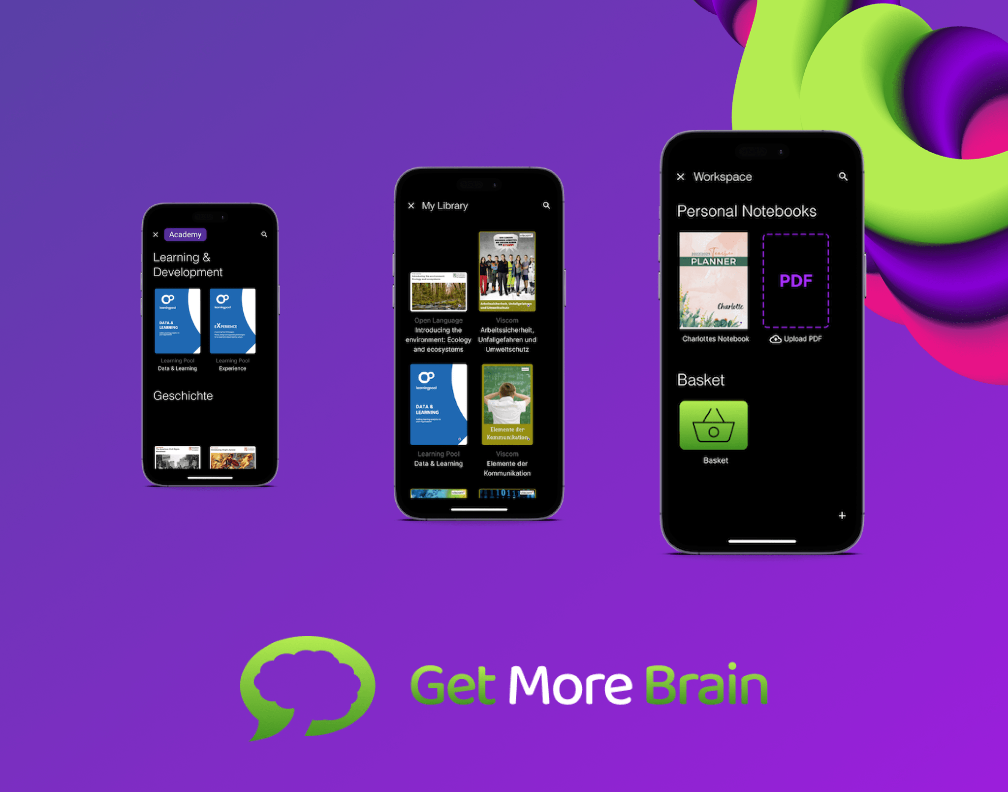 GetMoreBrain App Screenshots